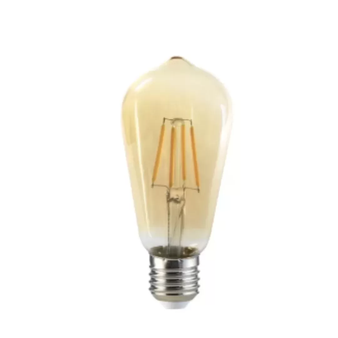 Ampolleta Vintage LED Edison ST58 6W Luz Cálida 3000K E27 (130 mm de altura)